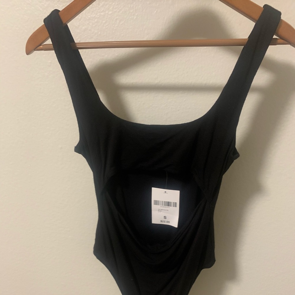 Black Cut Out Bodysuit